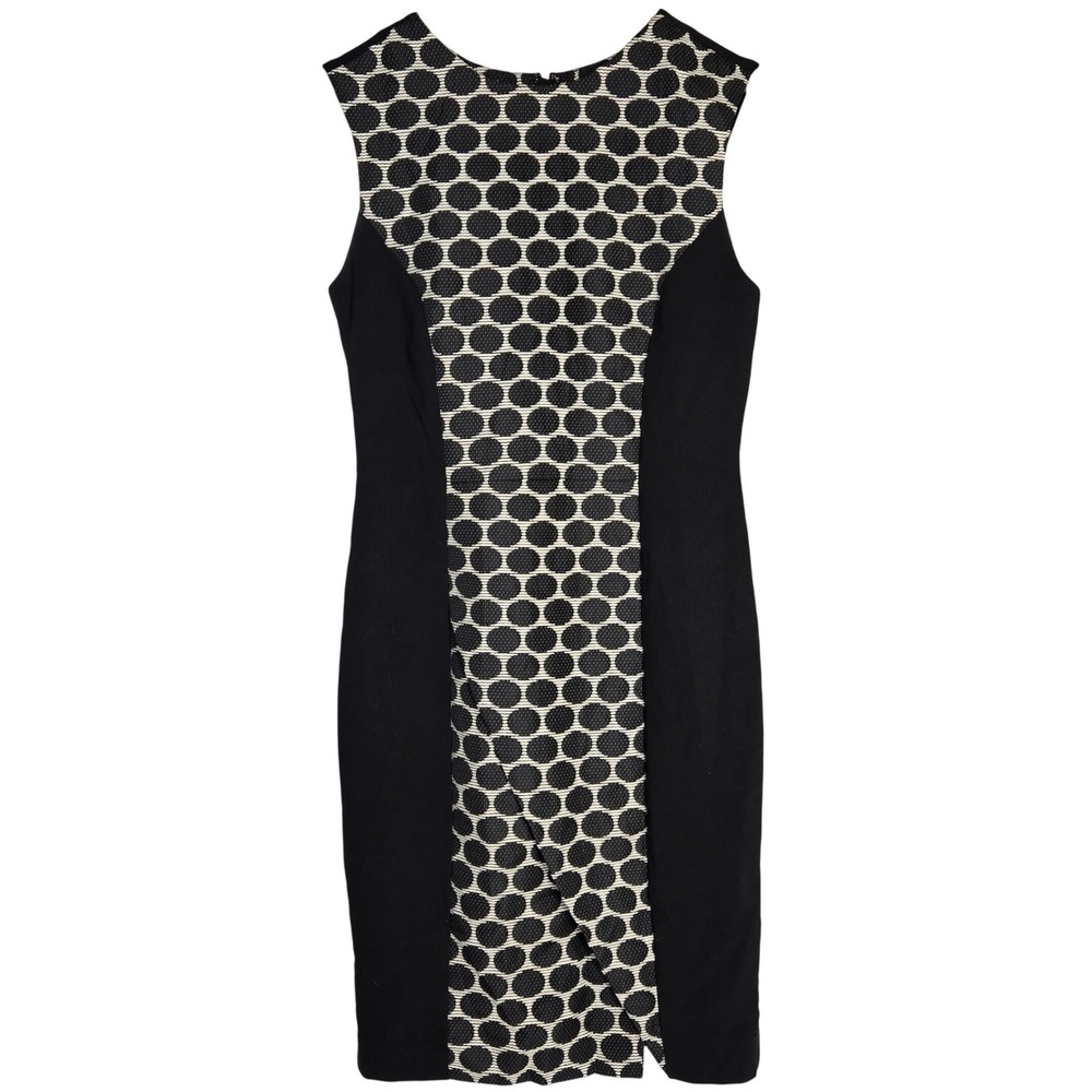 The Limited Black White Polka Dot Sheath Dress Womens Size‎ 2 Sleeveless Sheath